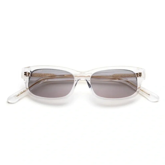 Feroce Off-White Polarized Hilary Style Sunglasses Muse X Hilary Duff Anna White, Black Prescription Sunglasses  main image 4